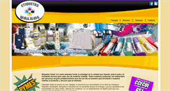 Desktop Screenshot of etiquetasvalsol.com